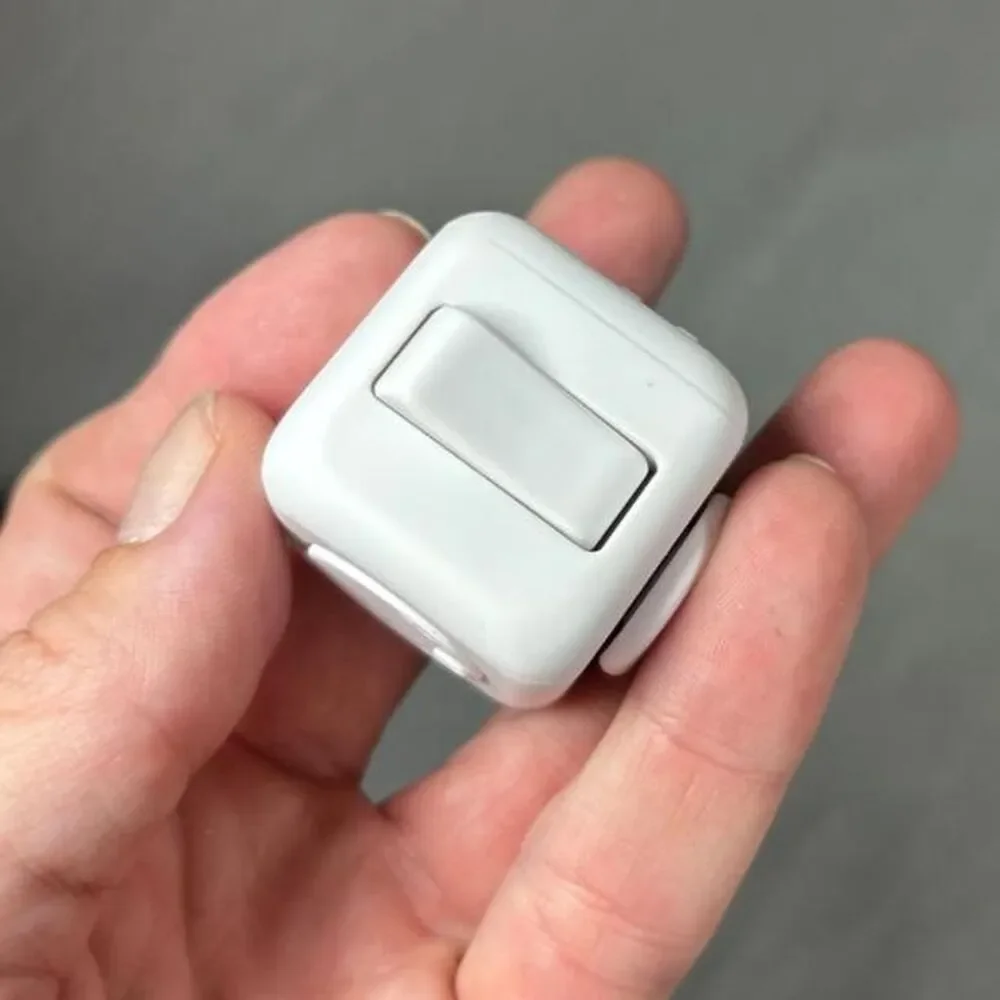Like new White fidget cube